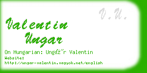 valentin ungar business card